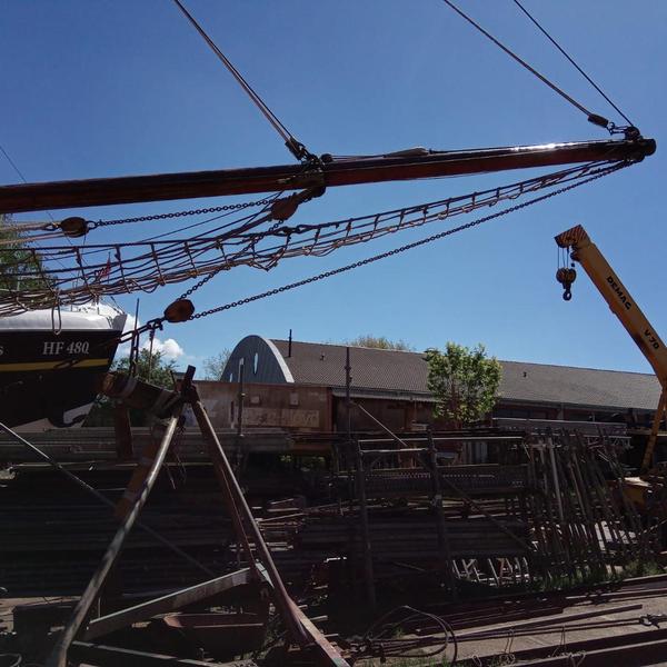 Werft 2019 - Klüverbaum in neuem Glanz