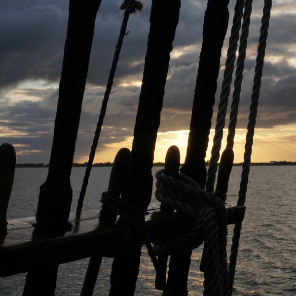 Wanten im Sonnenuntergang