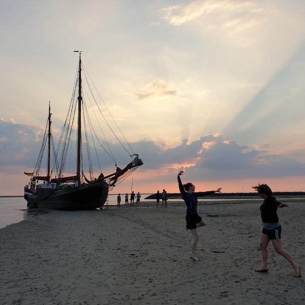Tanzen am Strand